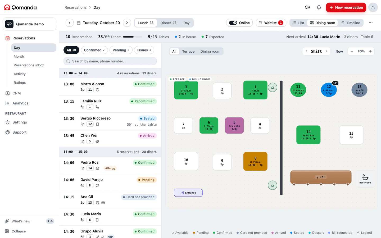 Floor plan · Real software. Demo data.