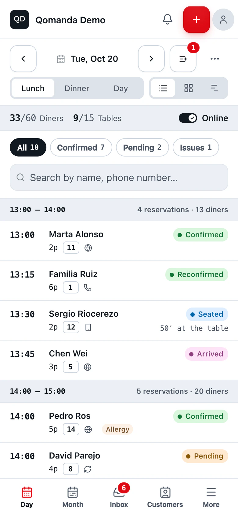 Day · Real software. Demo data.